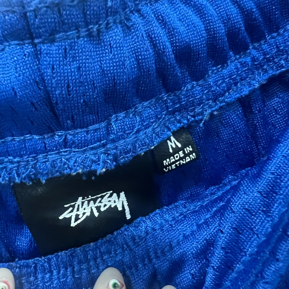 Stussy Blue and Orange Athletic Shorts - Picture 3 of 3